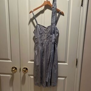 American eagle blue / white dress